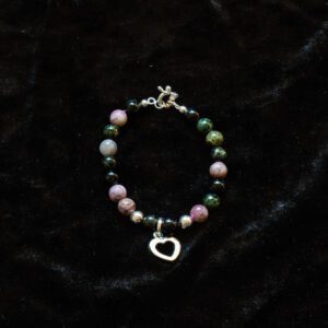 A Beautiful Sterling Silver Heart Bracelet