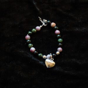 A Beautiful Beaded Bracelet With Heart