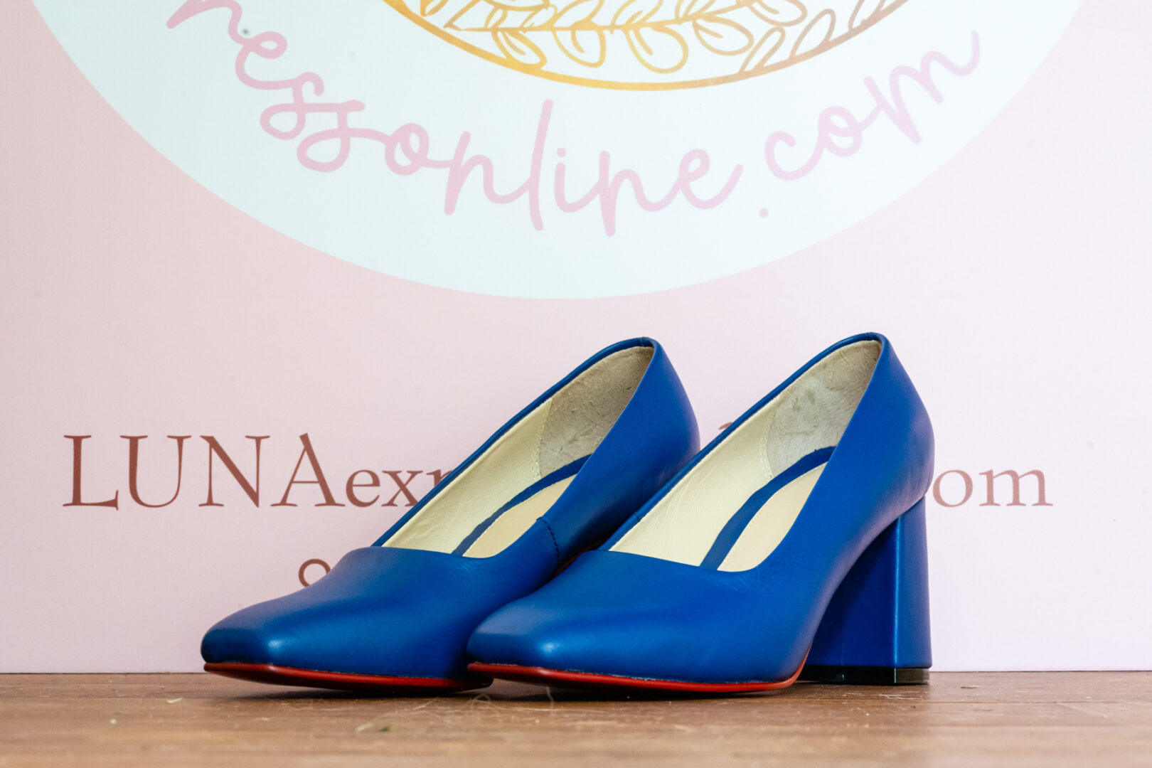 Blue High Sheel Shoes by lunaexpressonline.com