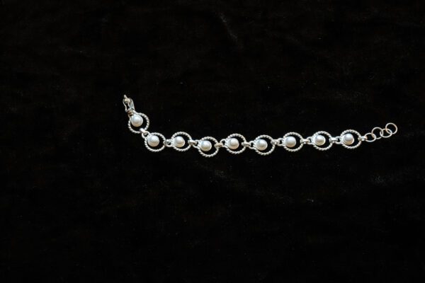 Sterling Silver Pearl Bracelet