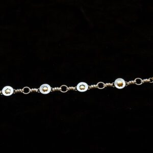 Gold Four Leave Sterling Silver Bracelet