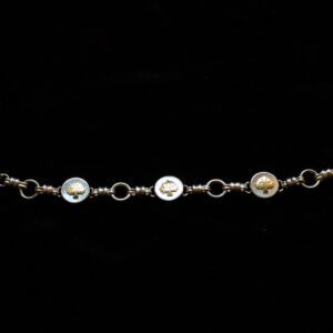 Gold Tree of Life Sterling Silver Bracelet