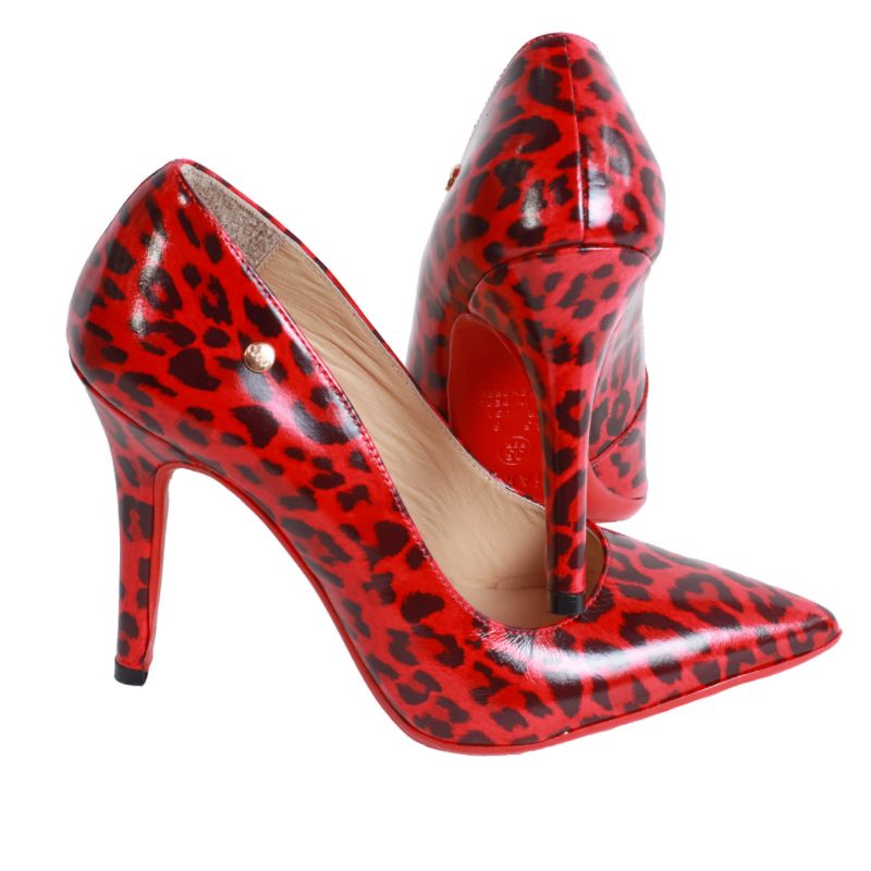 Red Leopard Classic High Heel Shoes